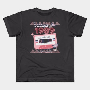 Vintage 1989 Limited Edition Music Cassette Birthday Gift Kids T-Shirt